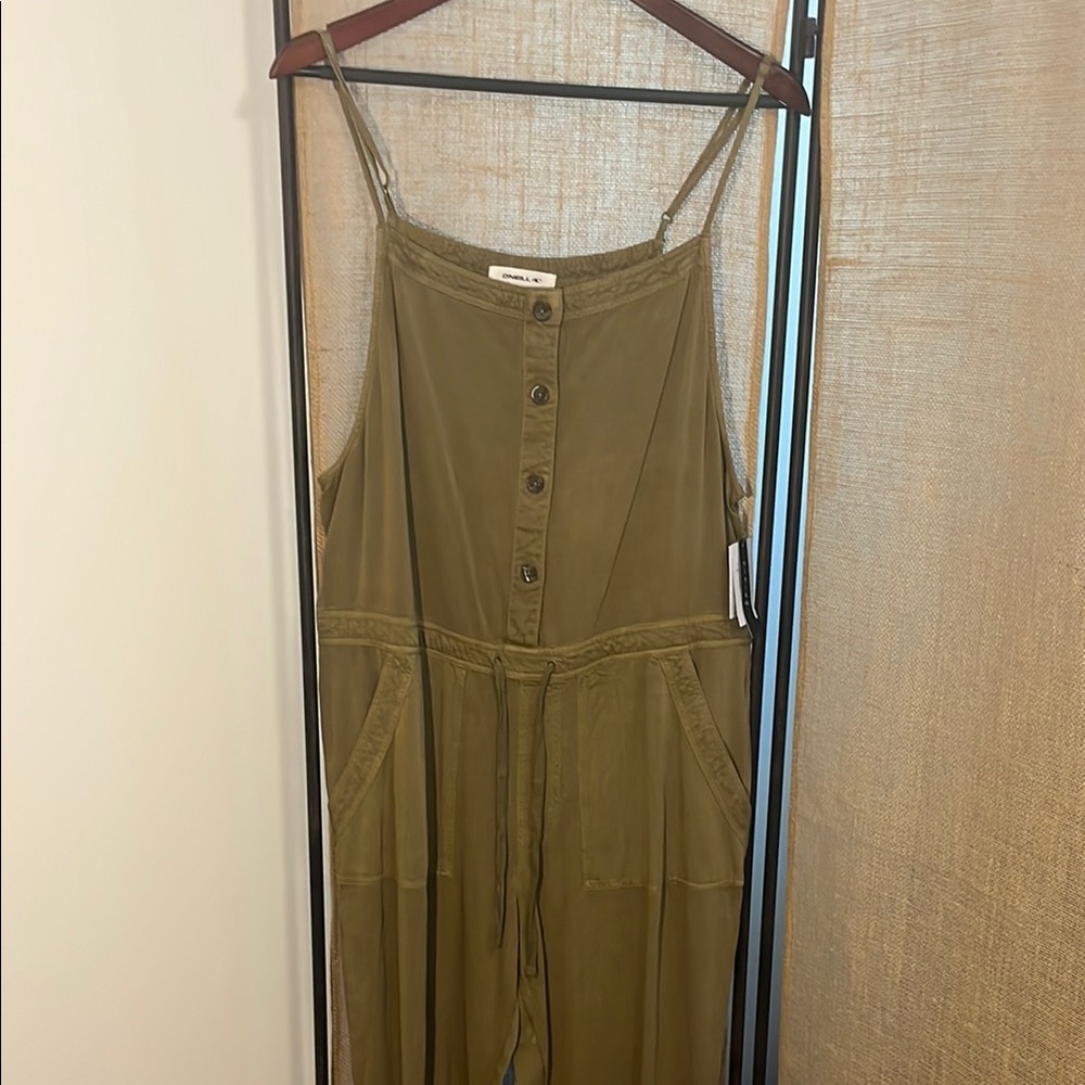O'Neill Green Jumpsuit with Relaxed Silhouette